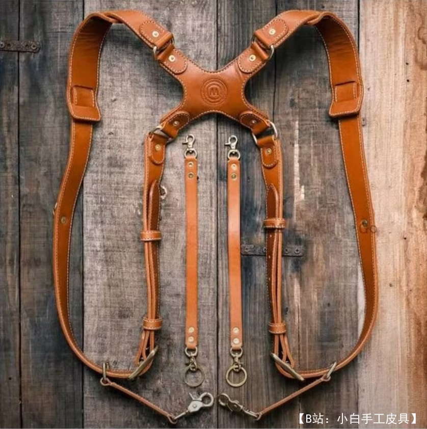 个性化皮革相机吊带（卸载）的免费版型来自皮包的免费 pdf 版型 - 1